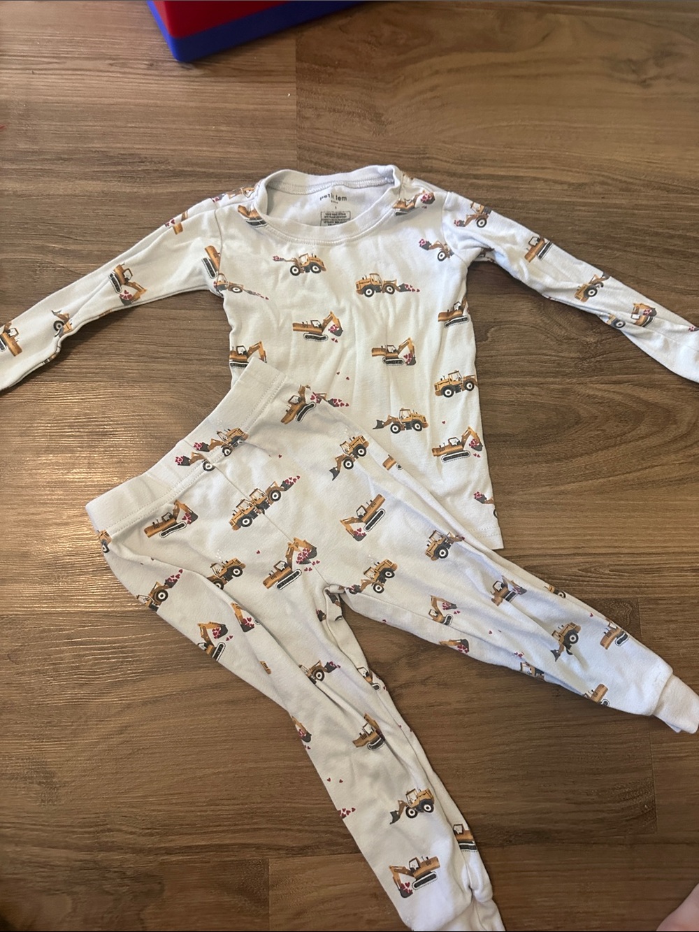Petit Lem Kids Construction Pajama Set 3T